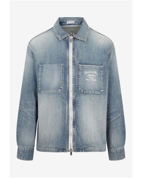 dior strip denim jacket|Dior denim jacket women's.